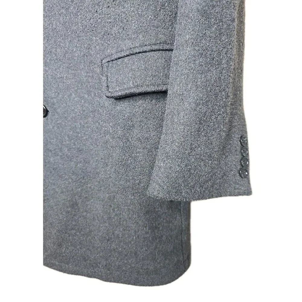 Michael Kors Men’s Overcoat Slim Fit Size XL Gray Stretch Wool Blend Coat t11